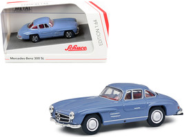 Mercedes Benz 300 SL Blue with Red Interior 1/64 Diecast Model Car by Schuco - £20.81 GBP