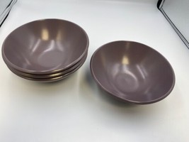 Calvin Klein Khaki Collection CARGO PLUM Soup / Cereal Bowls Set of 4 - $99.99