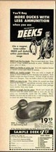 1951 Print Ad Deeks Self Inflating Latex-Rubber Duck Decoys Salt Lake City,Utah - $9.67