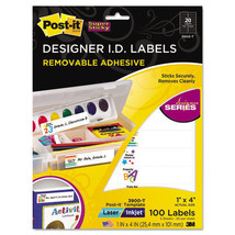1 Post-it 3M 3900-T 1400 Designer Labels Laser Inkjet Removable Adhesive... - $19.79