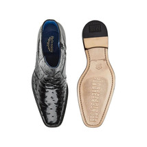 Belvedere Men's Genuine Ostrich Quill Chelsea Boot Roger Black R55 image 3