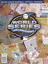 2003 Vintage World Series Program Poster  Image 12X8IN Metal Sign Poster... - $32.66