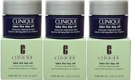 3 Clinique Take The Day Off Charcoal Cleansing Balm 0.5oz/15mL Each Travel BN - £18.37 GBP