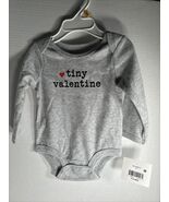 Boys 3-6 Month Long Sleeve Tiny Valentine Bodysuit - €12,64 EUR