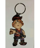 Crazy Crosseyed Cowboy Keychain Figure Possible Vintage Carrying Shotgun... - $36.53 CAD