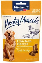 Vitakraft Meaty Morsels Mini Chicken Recipe with Sweet Potato Dog Treat 4.2 oz  - £21.54 GBP