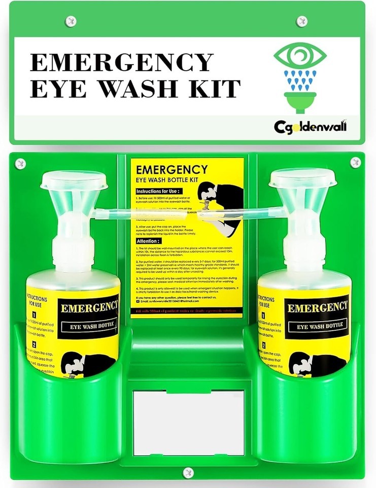 Versatile Eye Wash Station - Emergency Use Approved, Portable & Wall Mounted Item image 3
