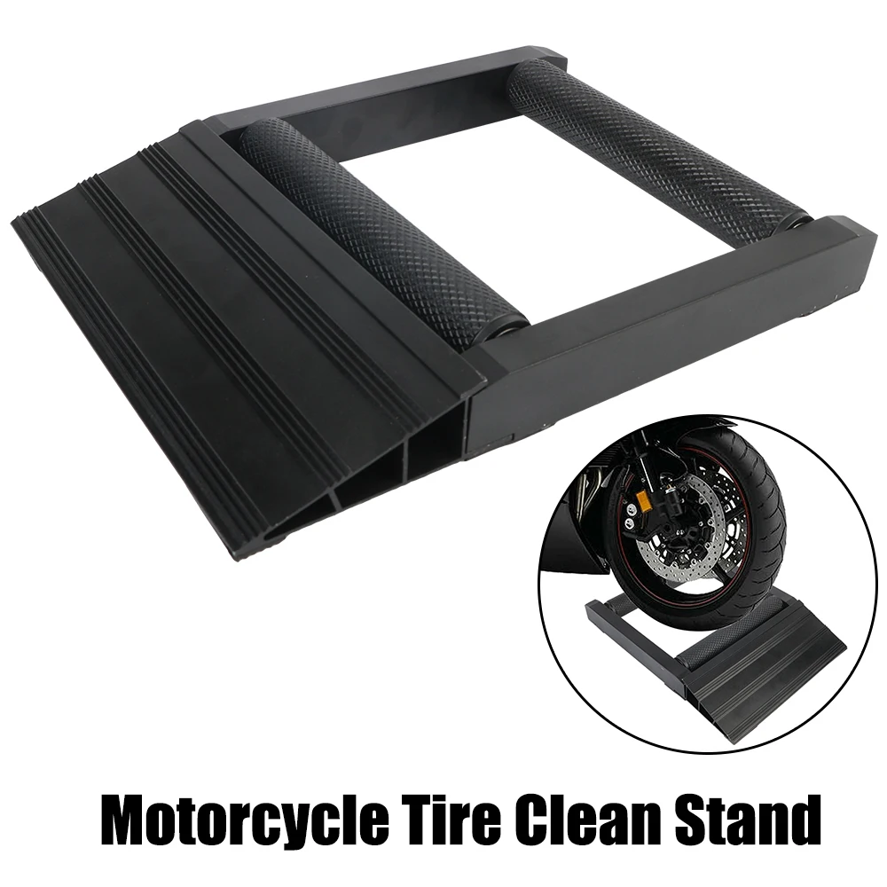 Portable 1 PCS Chain Cleaning Stand Rollers p Lift Motorcycle Tire Cleaning Stan - £279.96 GBP