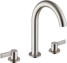 Pop Bathroom Faucet Brushed Nickel 8 Inches Widespread Bathroom Faucet 3... - £61.09 GBP