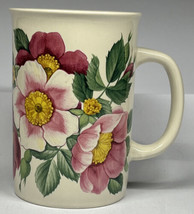 Dog Rose Coffee Tea Mug Ceramic 8 oz Advantage Collection Otagiri Korea - £9.37 GBP