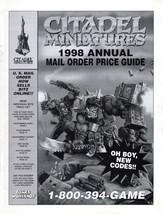 Citadel Miniatures 1998 Annual Mail Order Price Guide &amp; Tons of old price info! - $19.59