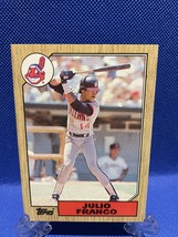Julio Franco 1987 Topps Baseball Card # 160 - $15.00
