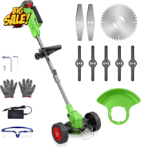 Cordless Lawn Trimmer Weed Wacker Grass Edger W/ 2.0Ah Li-Ion Battery &amp; ... - $79.07