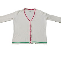 Tommy Hilfiger Womens Sweater Multicolor Size M Cotton Blend Button Up - £11.17 GBP