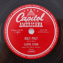 Cliffie Stone / Wesley Tuttle - Roly Poly / Old Shep - 1947 10&quot; 78 rpm A... - £49.49 GBP