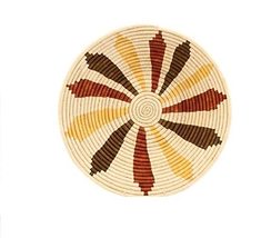 Hands Craft African Rwanda Woven Sisal &amp; Sweet Grass Bowl Wall Hanging Basket| F - £41.27 GBP