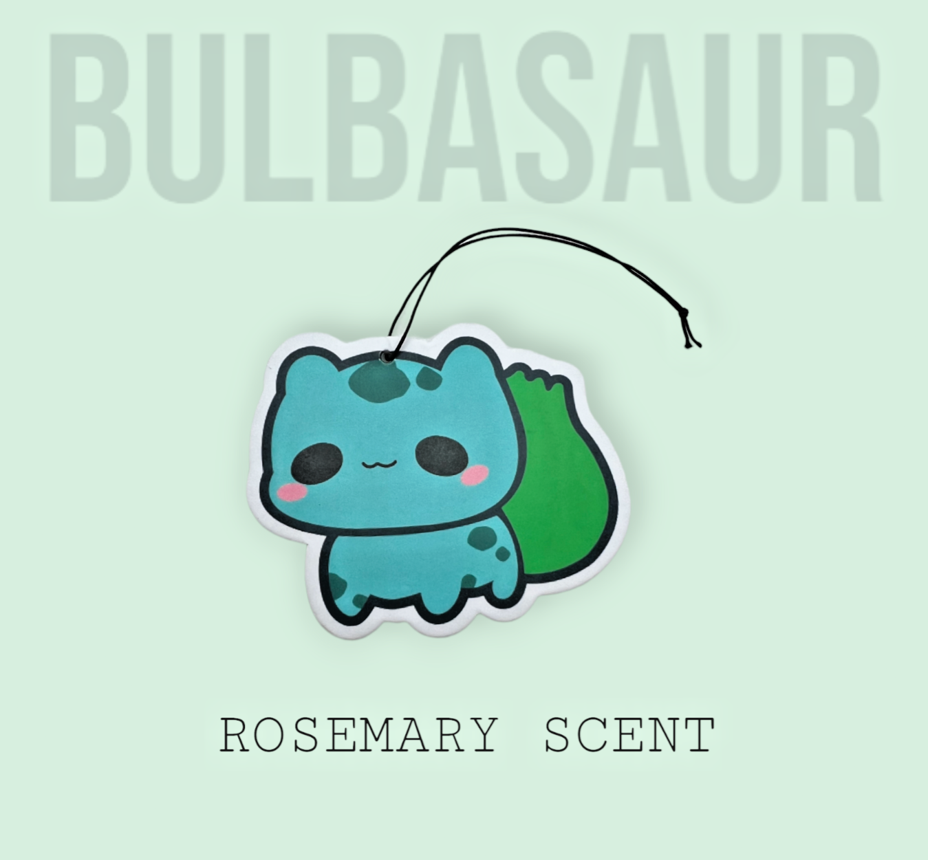 Primary image for Pokemon Bulbasaur Car/Home/Office Hanging Air Freshener (Rosemary Scent)