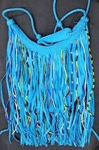 Women’s Western Turquoise Fringe Crossbody Bag – Genuine Leather with - $13.85