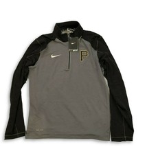 NWT New Pittsburgh Pirates Nike Dri-Fit 1/2 Zip Size Small Game Jacket - £50.56 GBP