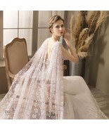 Flower Wedding Cape, Spring Wedding Accessory, Unique Shoulder Veil, Flo... - $2,660.01 MXN