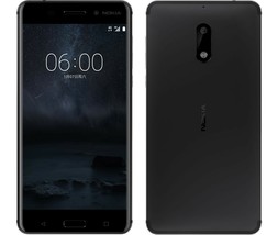 Nokia 6 Black 4gb 64gb Octa Core 5.5 &quot;Screen 16mp Android 7.0 4g LTE Sma... - £141.18 GBP
