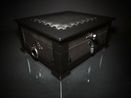Brizard "Chesterfield" Black Humidor - 60 / 70 ct 15.5" L x 13" W x 6" H NIB image 2