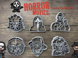 Horror Movies Halloween Cookie Cutters | Chucky | Jigsaw | Pennywise | IT - £3.90 GBP+