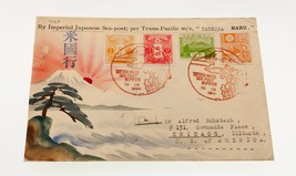 Karl Lewis 1936 Peint à la Main Aquarelle Housse Japon To Il , USA Tatsu... - $188.89