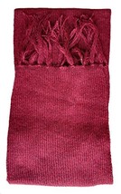 Alpakaandmore Men Scarf 100% Royal Alpaca Wool 200 x 25 cm (Wine Red) - £81.85 GBP