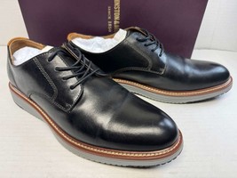 Johnston &amp; Murphy Men&#39;s Upton Plain Toe Lace Up Dress Shoe, Black Full G... - $77.60