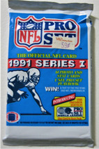 1991 NFL Pro Set series 1 single pack - £0.78 GBP