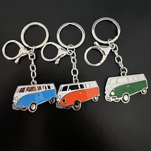 Retro Hippie Van Keychain - Volkswagen Bus Style - Choose from 3 Vibrant... - £11.79 GBP