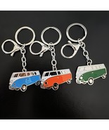 Retro Hippie Van Keychain - Volkswagen Bus Style - Choose from 3 Vibrant... - £11.70 GBP