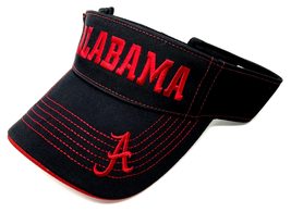 OC Sports University of Alabama Visor Hat Embroidered MVP Adjustable Cap (Black) - £28.16 GBP