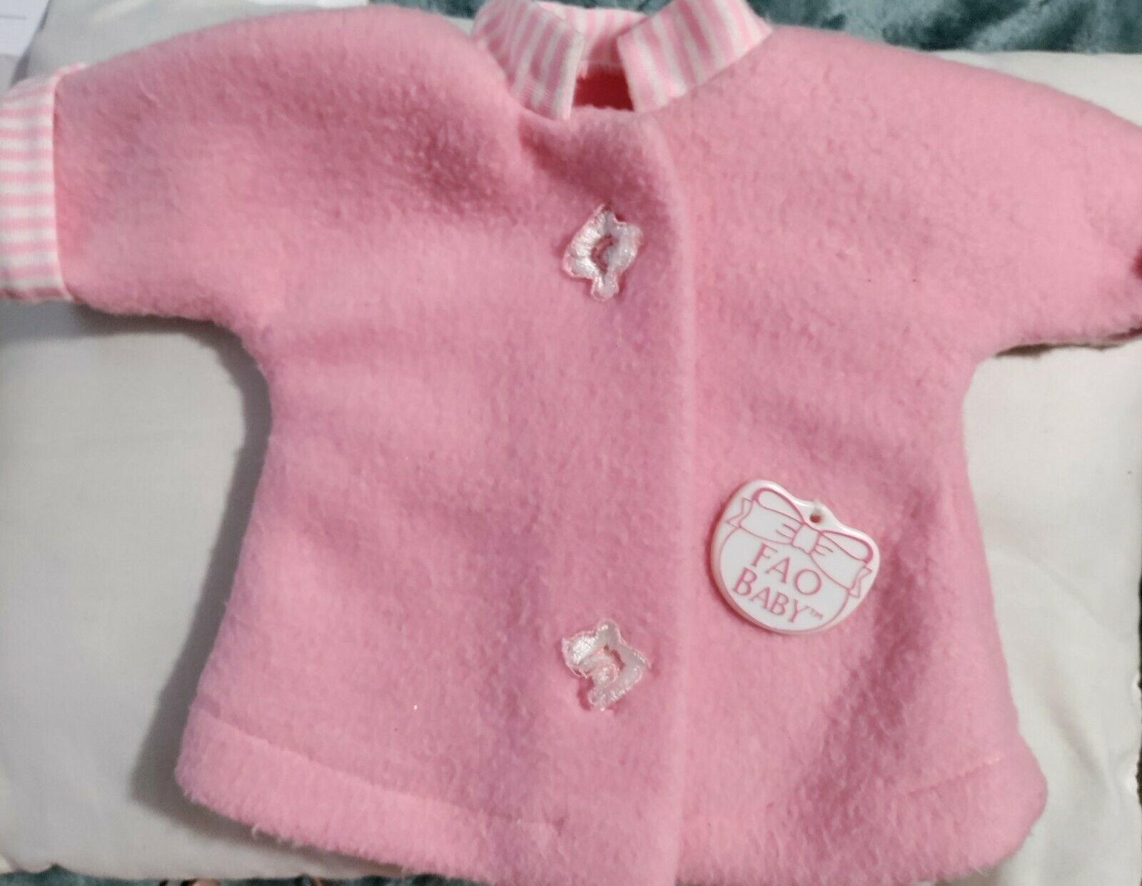 fao schwarz Pink Baby Doll Coat rare - $8.42