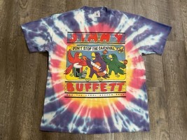 Vintage Jimmy Buffett T Shirt Tie Dye Size XL Band Tour Carnival ‘98 Exc... - $85.13