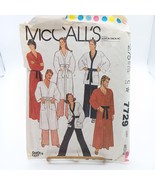 Vintage Sewing PATTERN McCalls 7729, Misses and Mens 1981 Unisex Robe or... - £13.77 GBP