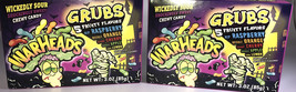 Lot Of 2 Bxs-WarHeads Grubs 5 Fruity Flavors Halloween Candy 3oz Each Box-SHIP24 - $9.78