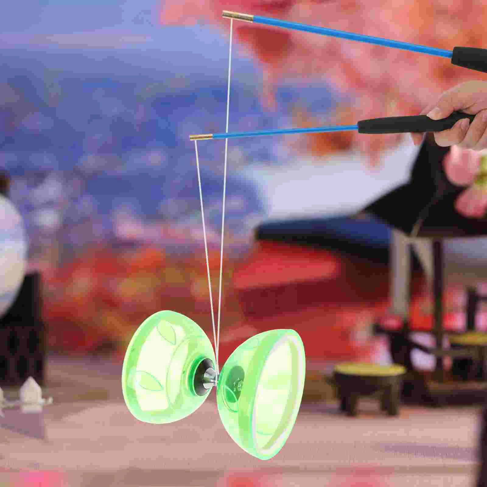 Diabolo Set Kids Toy Double-end Yo-yo Juggling Professional Yoyo Classic Outdoor - £18.71 GBP
