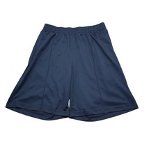Reebok Shorts Mens L Blue Athletic Elastic Waist Pull On Pocket Polyester - $18.69