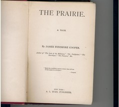 J.F. Cooper - THE PRAIRIE - vintage copy - $11.00