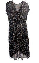 Women&#39;s Rielle Faux Wrap Floral Print Dress, Large - $19.34 CAD