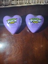 Set Of 2 Sour Punch Twists Hearts Candy In Purple Hearts Box-Brand New-S... - £9.40 GBP
