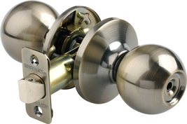 Brinks 2112-109 Ball Style Door Knob with Privacy Key for Bedroom and Ba... - £16.74 GBP