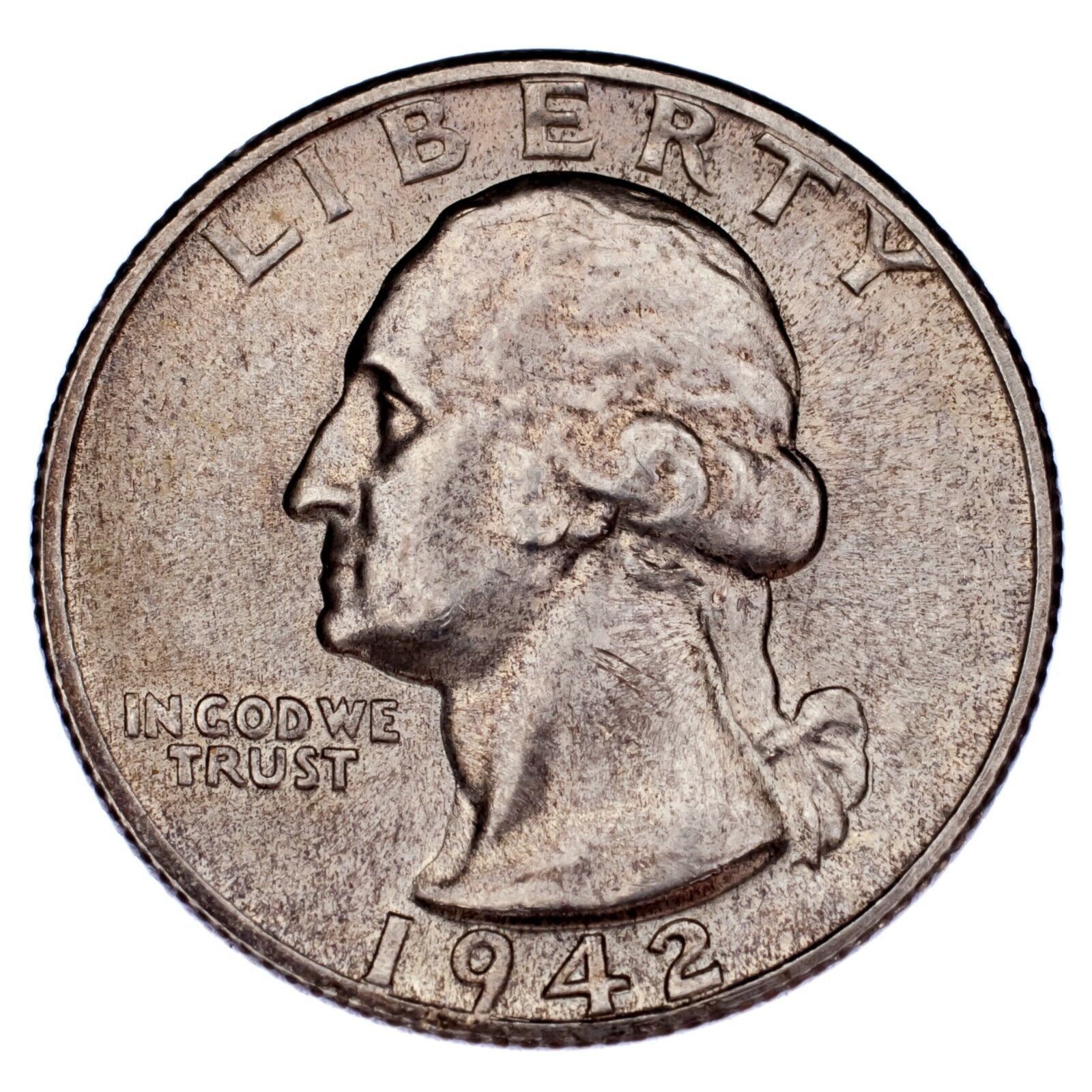 Primary image for 1942-S 25C Washington Quarter Choice BU, Excellent Eye Appeal, Full Mint Luster