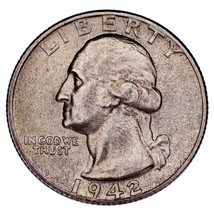 1942-S 25C Washington Quarter Choice BU, Excellent Eye Appeal, Full Mint Luster - £69.48 GBP