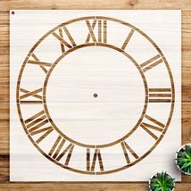 Clock face Stencil Pattern for Home Decor, Reusable Mylar Template with ... - $14.69+
