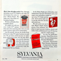 1966 Sylvania Color TV Profit Sharing Advertisement Vintage Electronics ... - $19.99