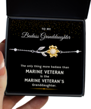 Bracelet For Military Granddaughter, Marine Veteran Granddaughter Bracelet  - £39.92 GBP