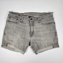 Levi&#39;s 514 Mens Shorts Size 33 Slim Straight Gray Denim  Cotton CUTOM MA... - $19.96